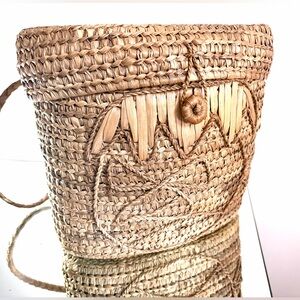 Vintage Boho Handmade Woven Backpack